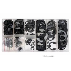 Стопорні півкільця типу "Є" YATO різних розмірів наб. 300 шт [25]