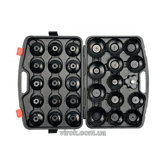 Торцеві ключі для монтажу оливних фільтрів YATO до квадр 3/8" Набір. , h=10 мм, 30 шт. [3]