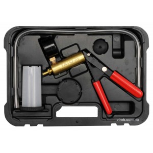 Помпа ручна вакуумна YATO з обладунками, кпл. 16 шт., P= -1-0 Bar [10]