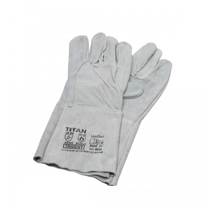Рукавиці термостійкі для зварювальних робіт cірі, розмір 10