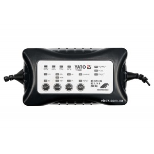 Зарядний прилад YATO : 6/12 V, 1-4 А, 200 Ah(DW)
