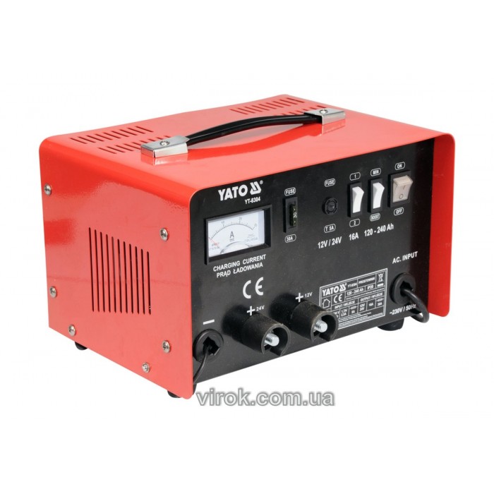 Зарядний прилад YATO : 12/24V, 16А, 240Ah [2]