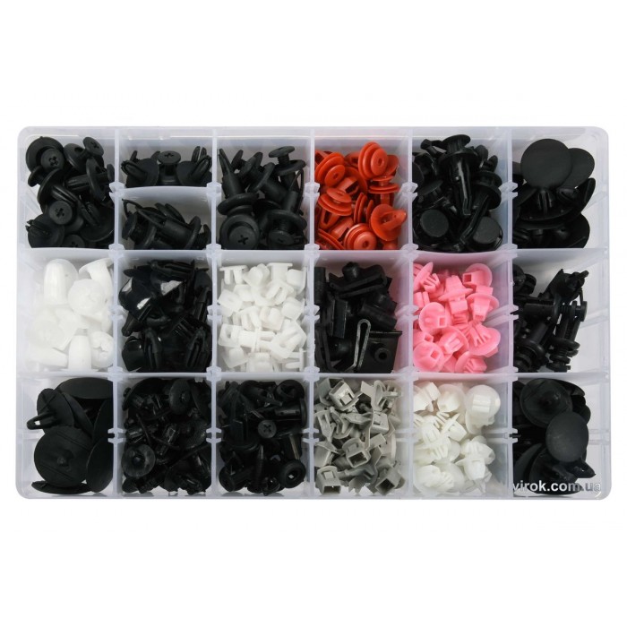 Шпинки для автосалоної обшивки TOYOTA/LEXUS YATO, різні, 18 типорозмірів, 360 шт. [20/320]