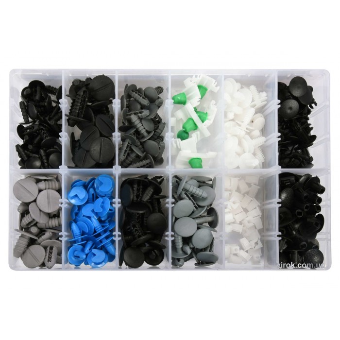 Шпинки для автосалоної обшивки FIAT YATO, різні, 12 типорозмірів, 308 шт. [20]