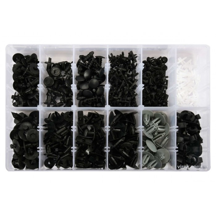 Шпинки для автосалоної обшивки VOLVO YATO, різні, 12 типорозмірів, 350 шт. [20]