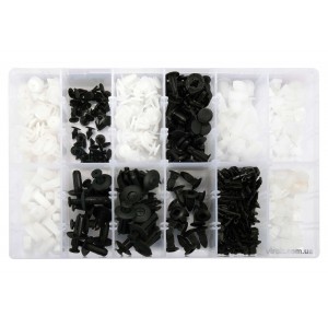 Шпинки для автосалоної обшивки MITSUBISHI YATO, різні, 12 типорозмірів, 370 шт. [20]