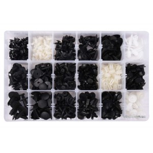 Шпинки для автосалоної обшивки FORD YATO, різні, 18 типорозмірів, 415 шт. [20]