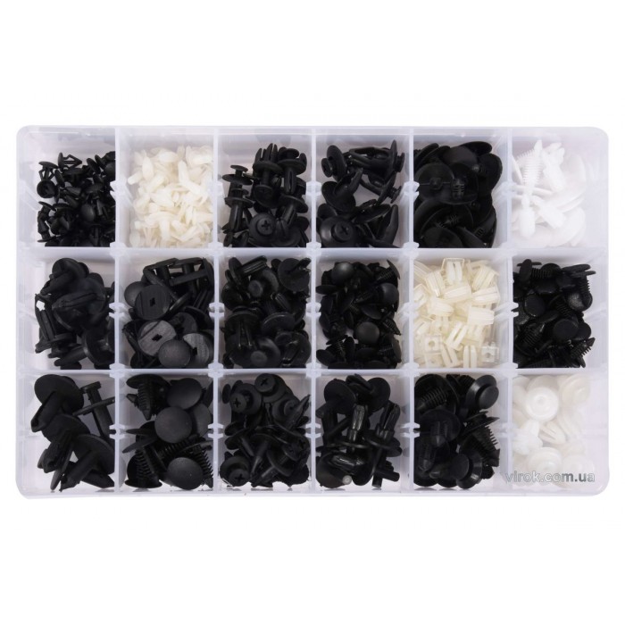 Шпинки для автосалоної обшивки FORD YATO, різні, 18 типорозмірів, 415 шт. [20]