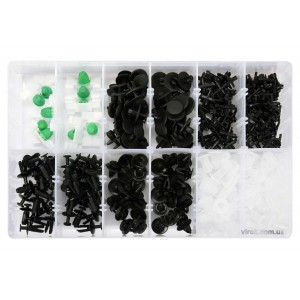 Шпинки для автосалоної обшивки BMW YATO, різні, 6 типорозмірів, 290 шт. [20]