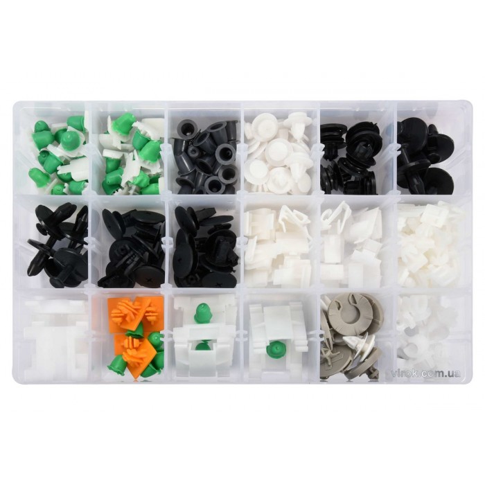 Шпинки для автосалоної обшивки AUDI YATO, різні, 12 типорозмірів, 160 шт. [20/320]