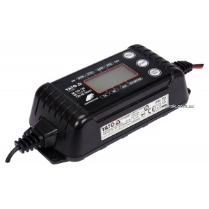 Перетворювач напруги YATO з мережі 230 В AC в 6/12 В DC, 1/4 А, макс. 120 Агод [20]