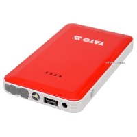 Пускова батарея Li-Pol YATO ємність 7.5 Агод, 200/400 А, живлення через USB: 5В, 2А [20]