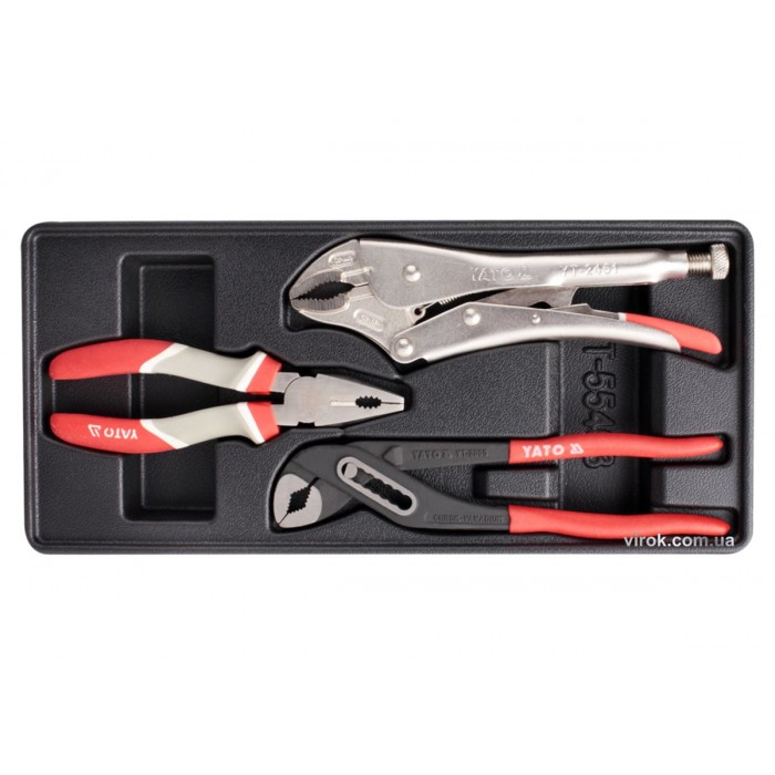 Вклад до інструментальної шафи YATO : плоскогубці, кліщі. 3 Шт. [8]