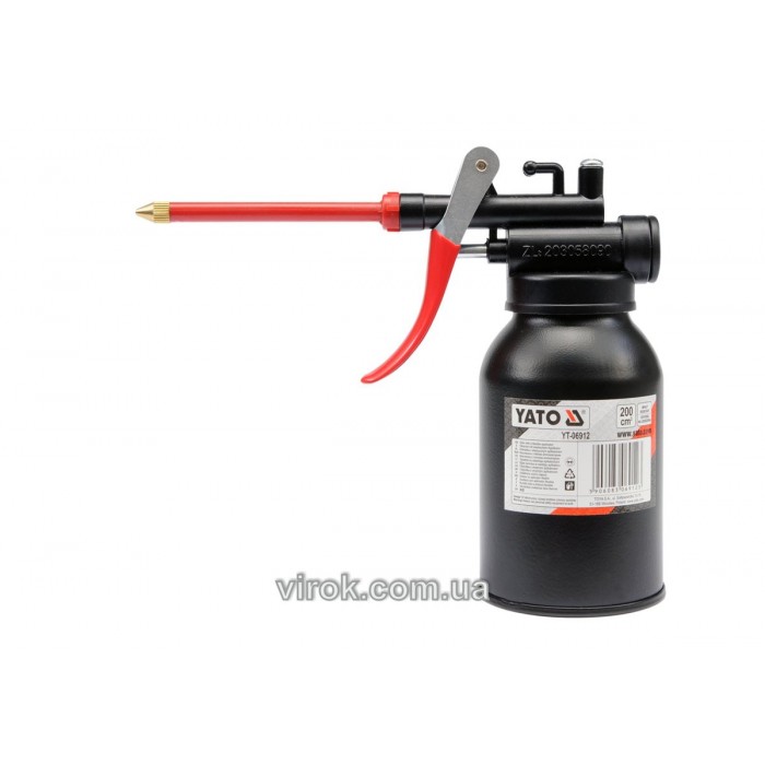 Маслянка важільна YATO : гнучкий аплікатор, V= 200 см³ [10/120]