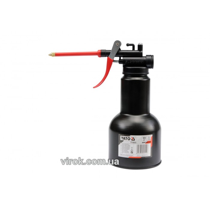 Маслянка важільна YATO : гнучкий аплікатор, V= 500 см³ [10/80]