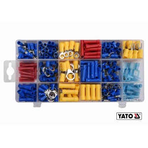 Набір електричних роз'ємів з ізоляцією YATO : 360 шт, в футлярі [12]