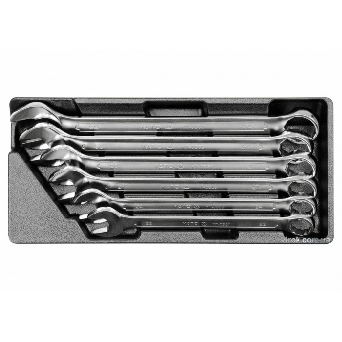 Вклад до інструментальної шафи YATO, набір комбінованих ключів 22-32 мм, 6 шт. [4]