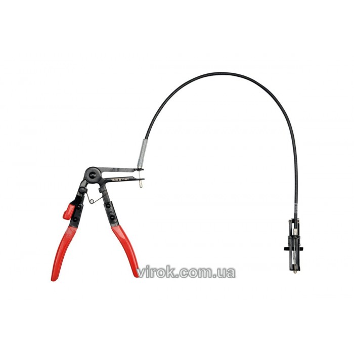 Затискач хомутів YATO l= 210 мм з гнучким тросом l= 615 мм [25]