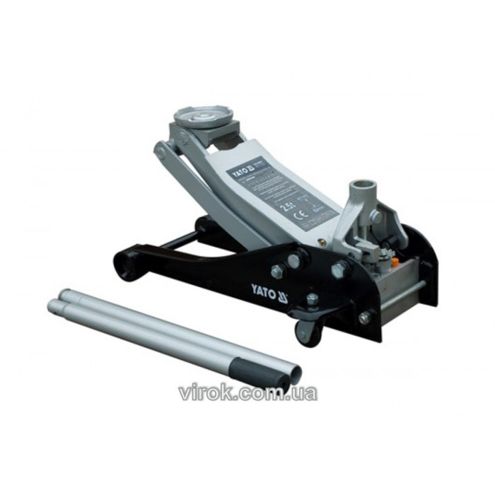 Домкрат гідравлічний підкатний YATO : 2.5 т, H= 89 - 457 мм [1]