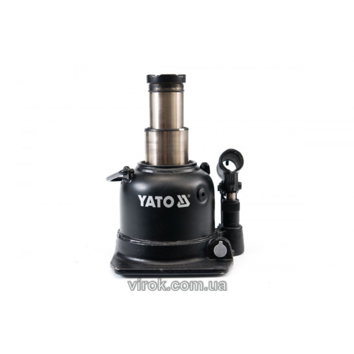 Домкрат гідравлічний стовбцевий YATO : 10 т, H= 125 - 225 мм, подвійний шток [2]