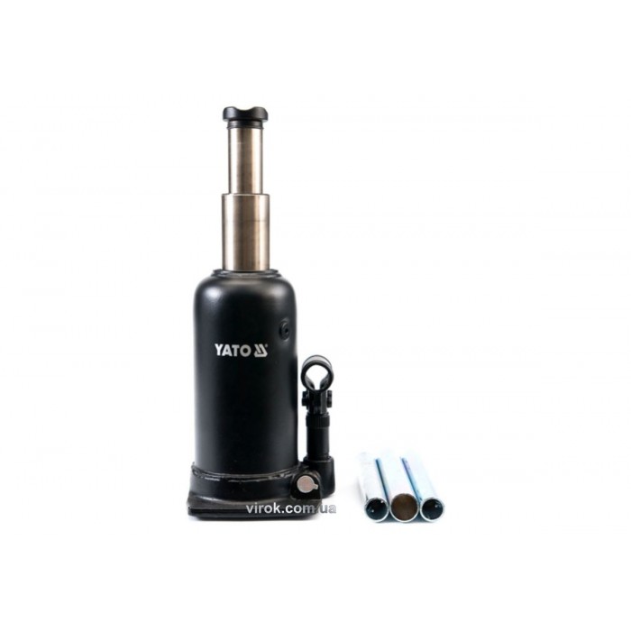 Домкрат гідравлічний стовбцевий YATO : 5 т, H = 220 - 500 мм, подвійний шток [2]