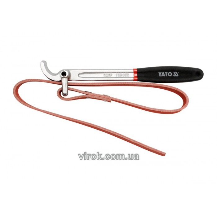 Ключ до оливного фільтру ремінний YATO, d=100-200 мм [5/20]