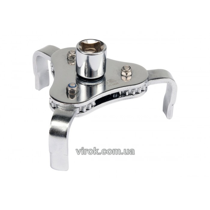 Ключ до оливного фільтру "краб" YATO, на квадр. 3/8", 1/2", 63-120мм, 3 ножки [12/36]