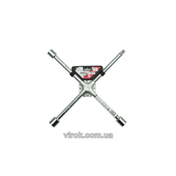 Ключ для коліс хрестоподібний YATO 17х19х21x1/2" зміцнений  [10]