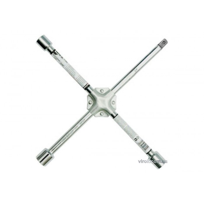 Ключ для коліс хрестоподібний YATO 24х27х32x3/4" зміцнений [3]