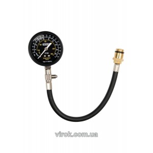 Компресометр для бензинових двигунів YATO з вужиком і різьбами [12/24]