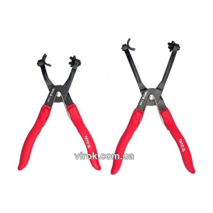 Поліфункційні щипці для шлангів і хомутів, YATO, l=217/254мм, наб. 2 шт. [6/24]
