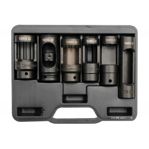 Набір насадок до форсунків в дизельний двигун YATO : квадрат- 1/2", 6 шт.[10]