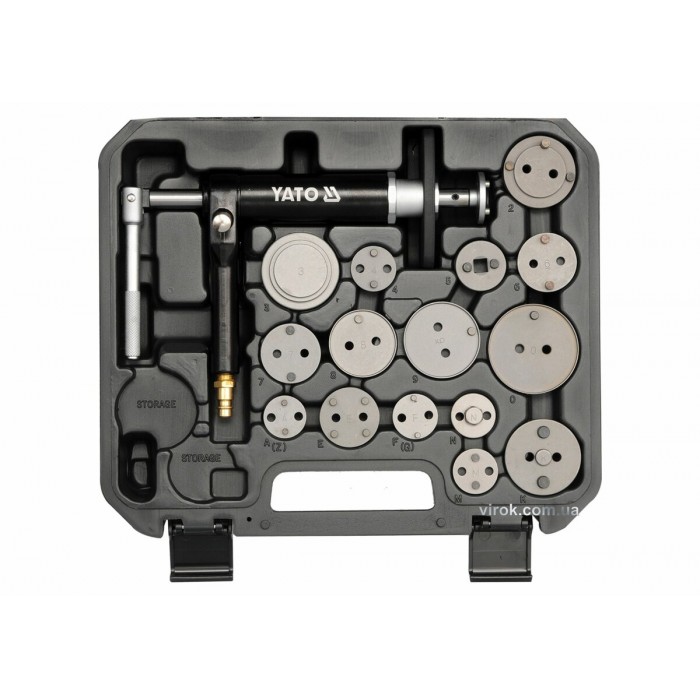 Гальмівні затискачі YATO пневматичні, 16 елементів [5]