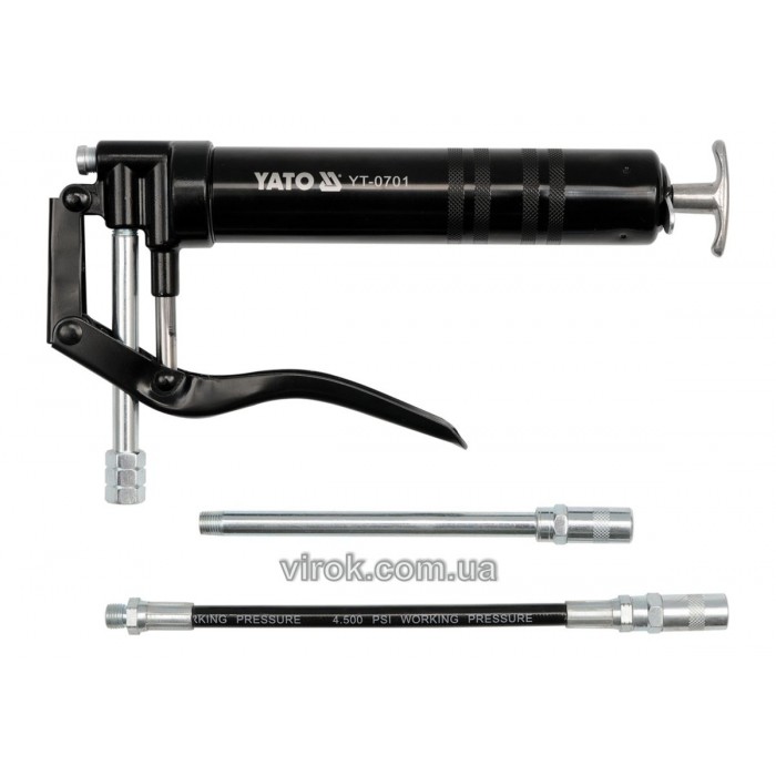 Шприц мастильний YATO, 120 см³, 310 Bar. з картриджем [30]