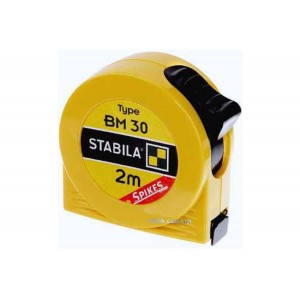 Рулетка STABILA Type BM30 : L= 2 м x 13 мм, пласт. корпус з сталевою стрічкою