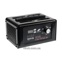 Пуско-зарядний пристрій YATO: акумулятор 12/24В, 50-600 Агод, V= 230 В,10/30А(12В),7,5/15 А(24В) DW