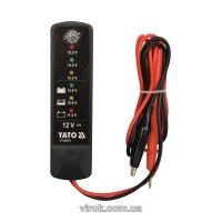 Тестер напруги акумуляторів YATO, до 12 В  [12/72]