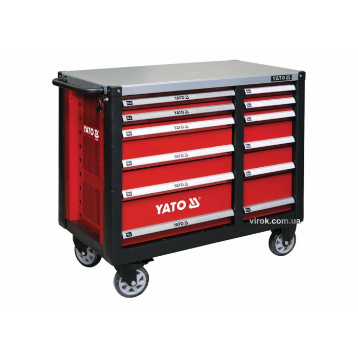 Шафа-візок для інструментів YATO з 12 шуфлядами, 1000 x 1130 x 570 мм [1]