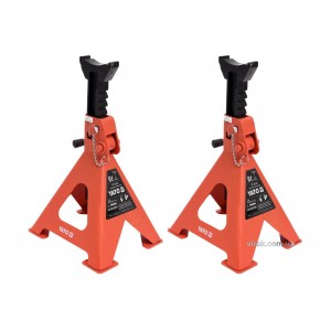 Підставки під автомобіль YATO, для навантаження до 6 т, висотою 382-600 мм, 2 шт. [1]