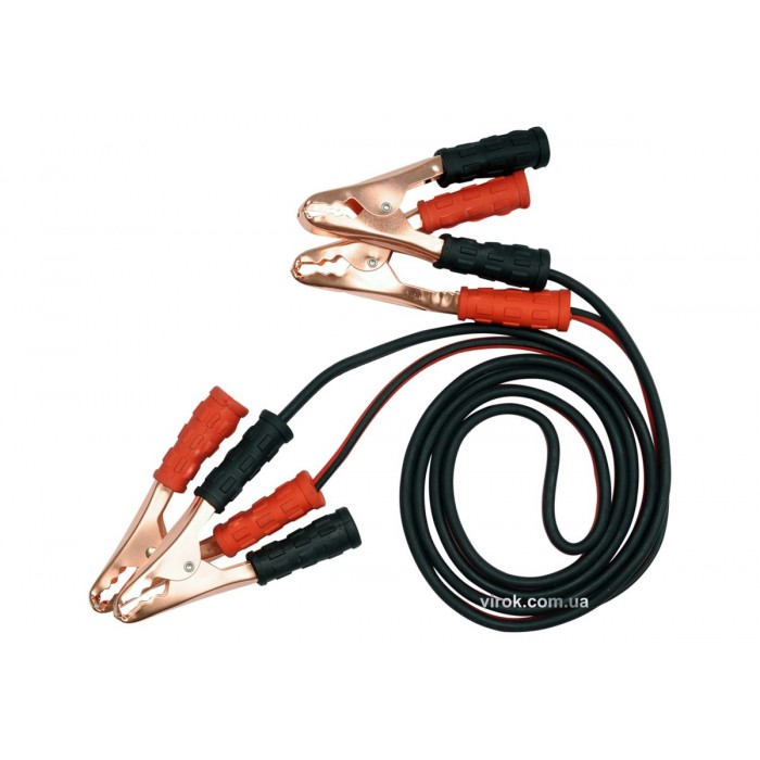 Кабелі пускові YATO до акумулятора 200 A, l= 2.5 м, 2 шт. [10/180]