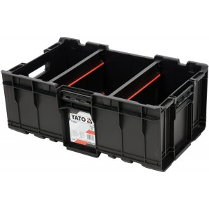 Ящик для інструментів YATO модульний до YT-09166, 576х359х237 мм, з пластика [1]