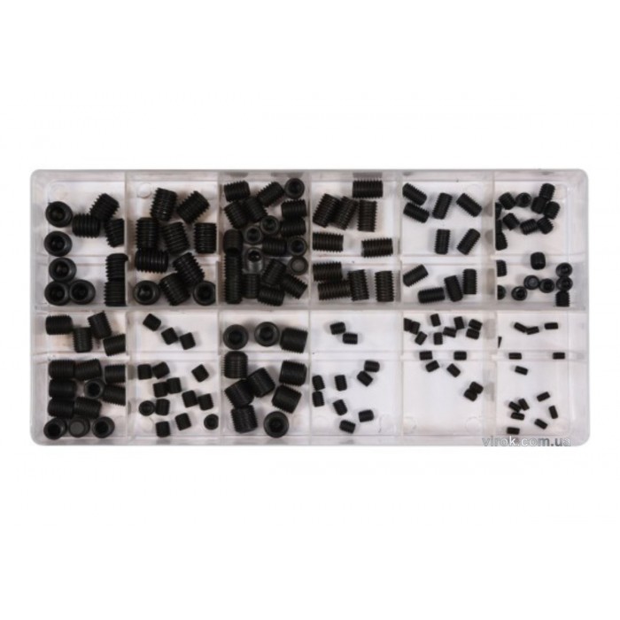 Гвинти під шестигранний шліц 3-10 мм YATO; наб. 160 шт. [5/20]