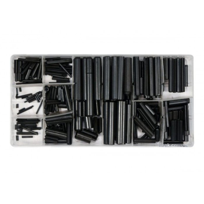 Штифти розрізні YATO; Ø= 1,5 - 10 мм і l= 5 - 50 мм, наб. 315 елем. [5/20]