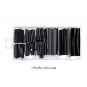 Кембрики термоусадні з витривалістю до t=125°C і електр. ізоляцією до U=600V YATO, наб 127шт. [5/20]