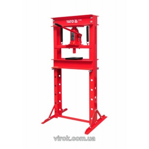 Прес гідравлічний рамний YATO; навантаж.- 20 т, роб. зона- 0-695 мм, ширина рами- 490 мм [1]