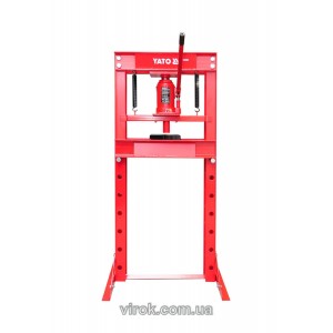 Прес гідравлічний рамний YATO; навантаж.- 30 т, роб. зона- 0-795 мм, ширина рами- 520 мм [1/6]