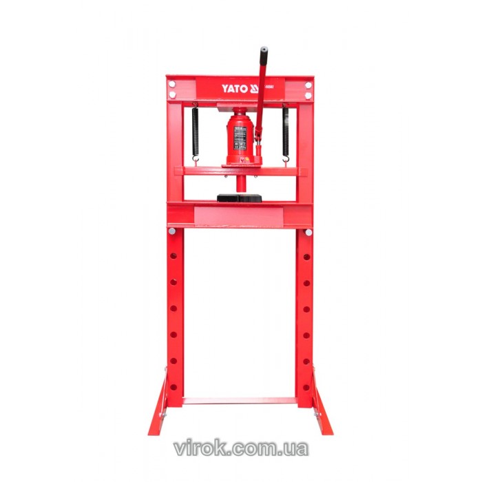 Прес гідравлічний рамний YATO; навантаж.- 30 т, роб. зона- 0-795 мм, ширина рами- 520 мм [1/6]