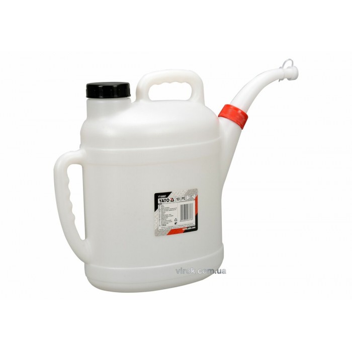 Лійка пластикова для СТО YATO : з кришкою, V= 10 л [8/32]