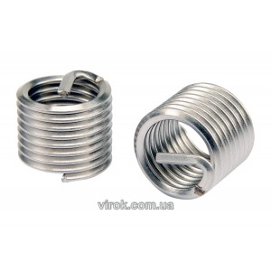 Вставки для ремонту різьби YATO М6 х 1.0 х 10.8 мм, спіральні УП. 20 шт. [50/250]