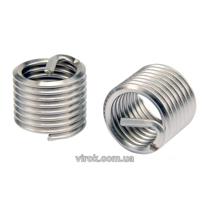 Вставки для ремонту різьби YATO М6 х 1.0 х 10.8 мм, спіральні УП. 20 шт. [50/250]